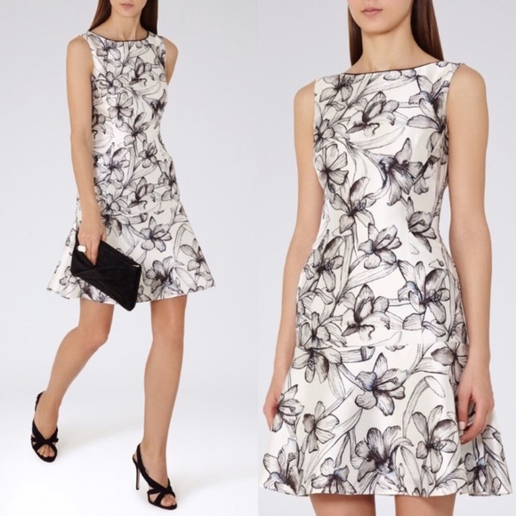 reiss floral dress